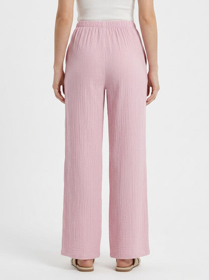 Women's Drawstring Wide Leg Pants