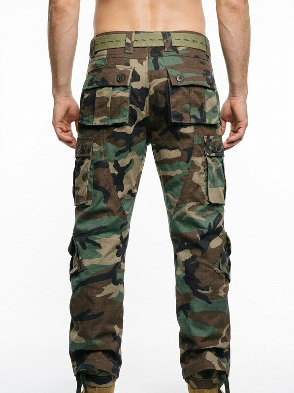 Men’s Camouflage 8 Pocket Cargo Pants