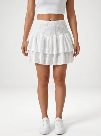Flowy Tiered Mini Skirt