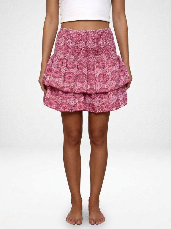 Flowy Tiered Mini Skirt