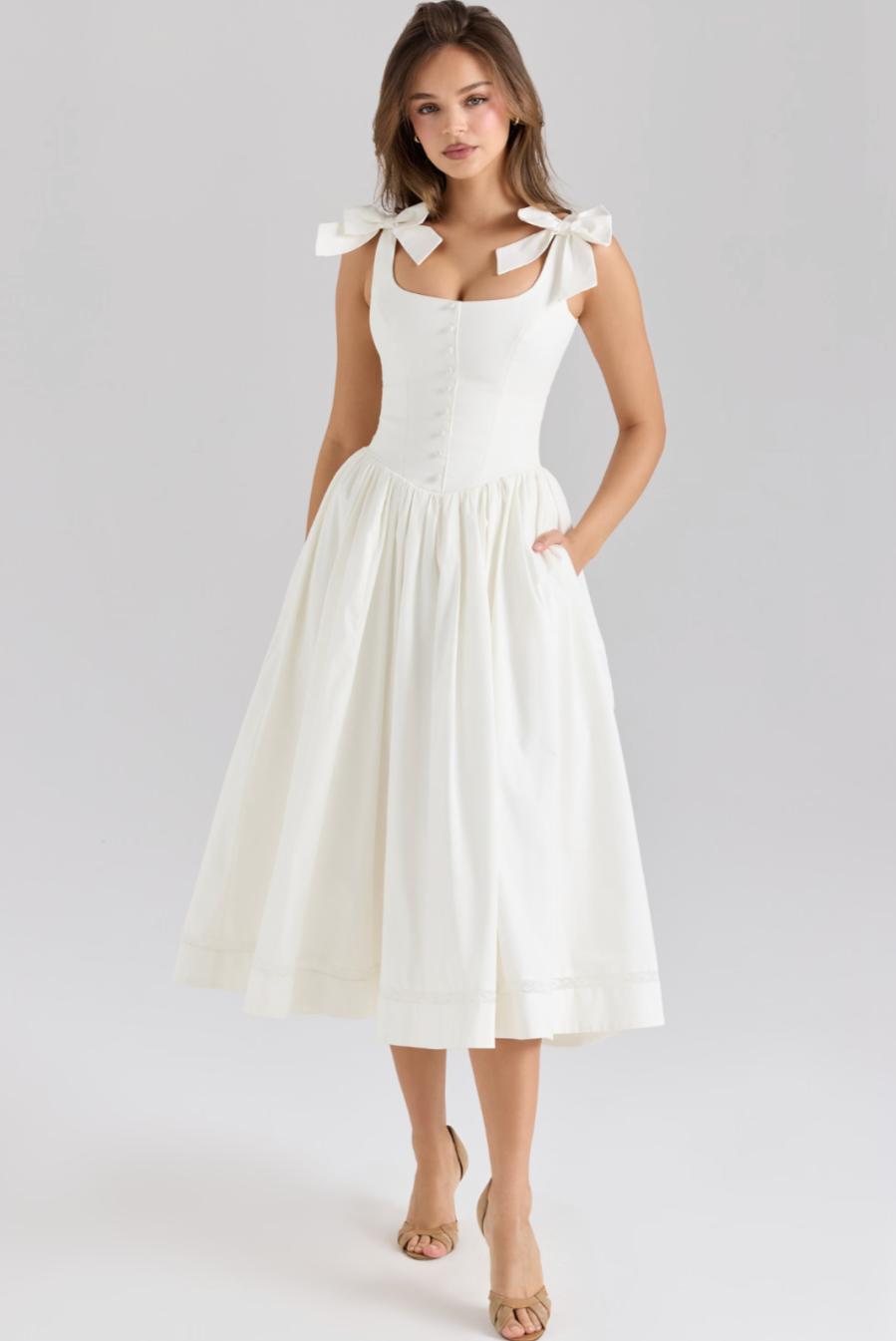 Lillia | Vestido midi con lazo