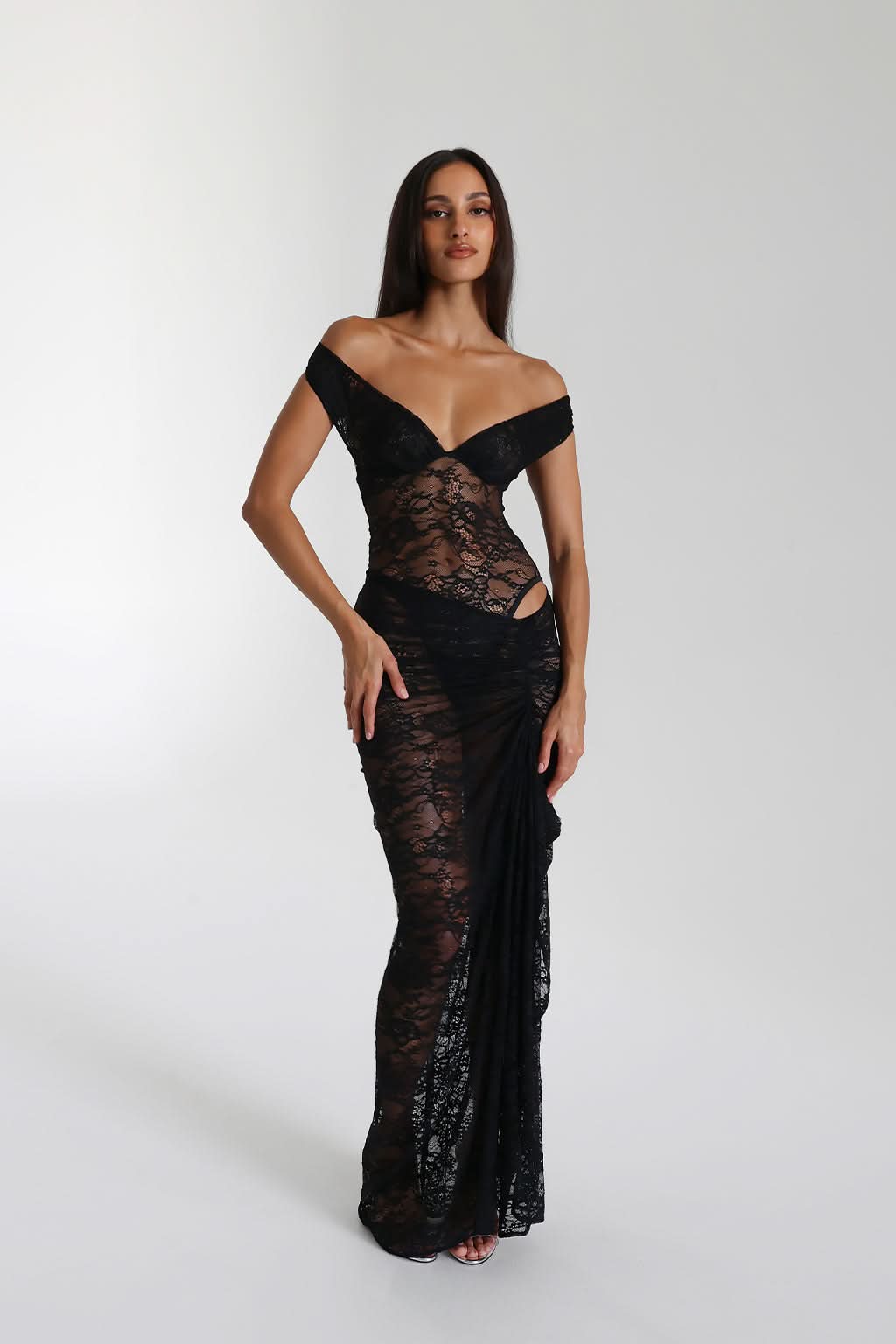Lily | Vestido maxi de encaje