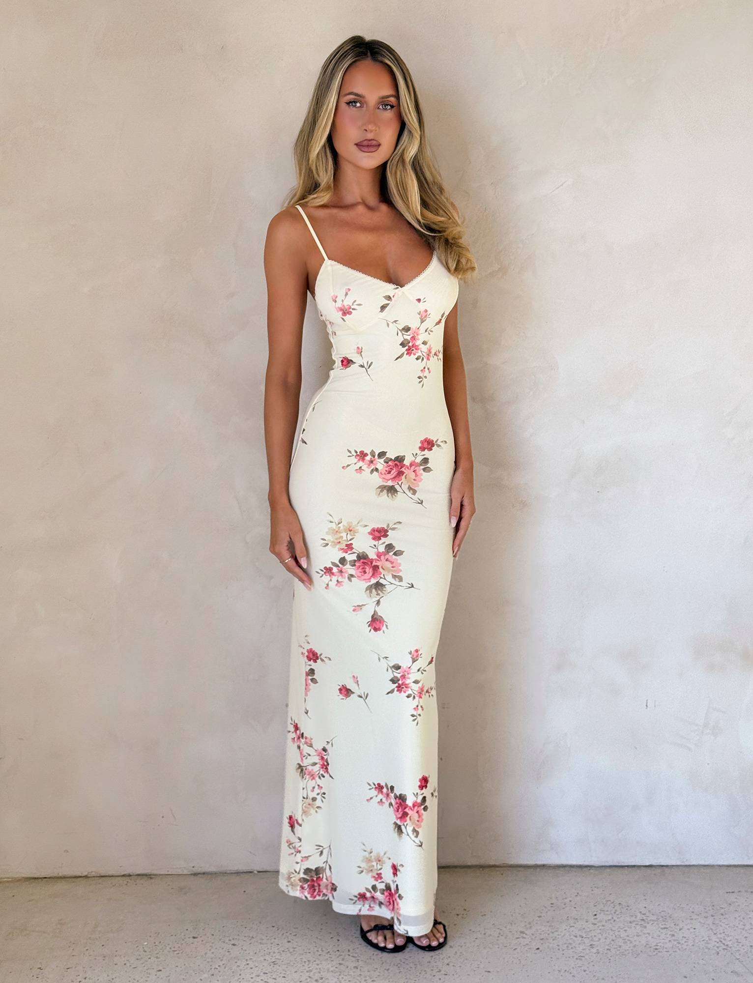 Roselyn | Vestido maxi floral