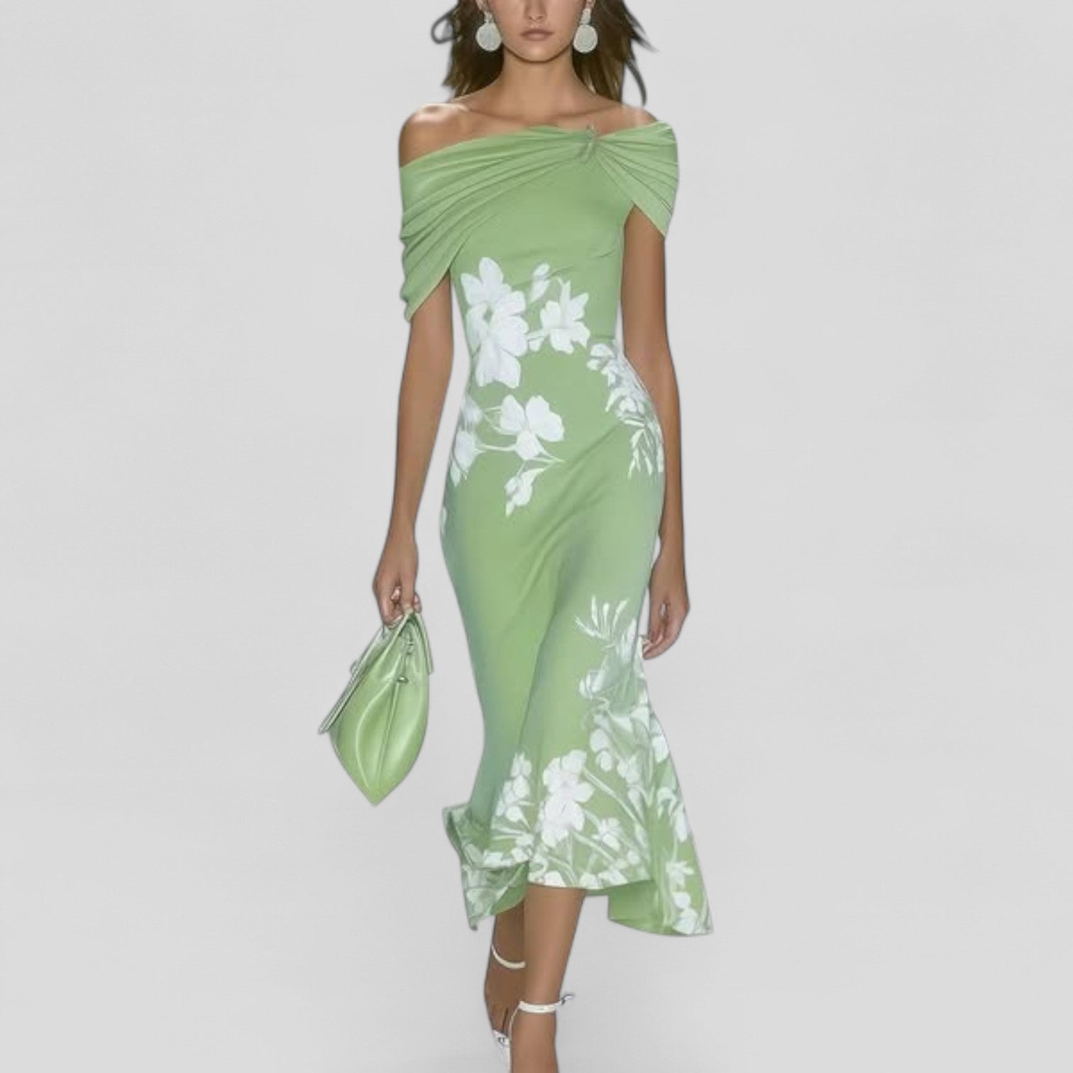 Sienna | Vestido midi drapeado