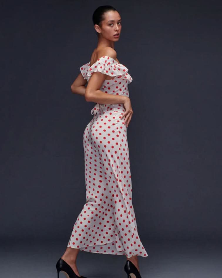 Sienna | Vestido midi con volantes