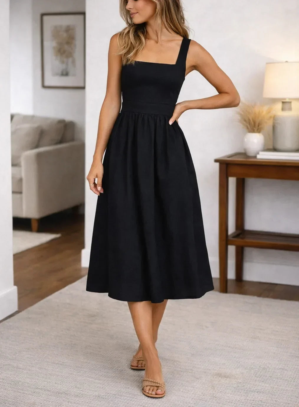Vestido midi de verano escolar