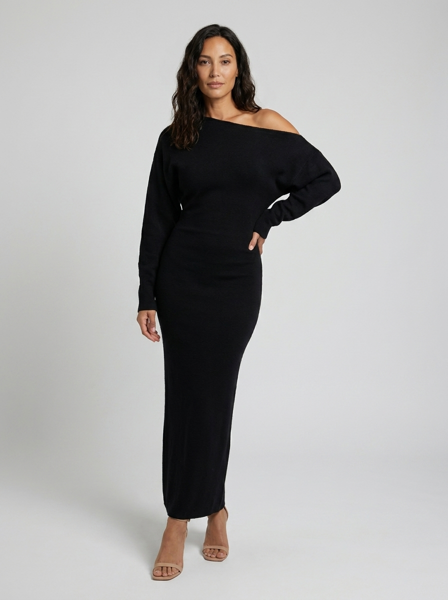 Amy | Vestido maxi de punto