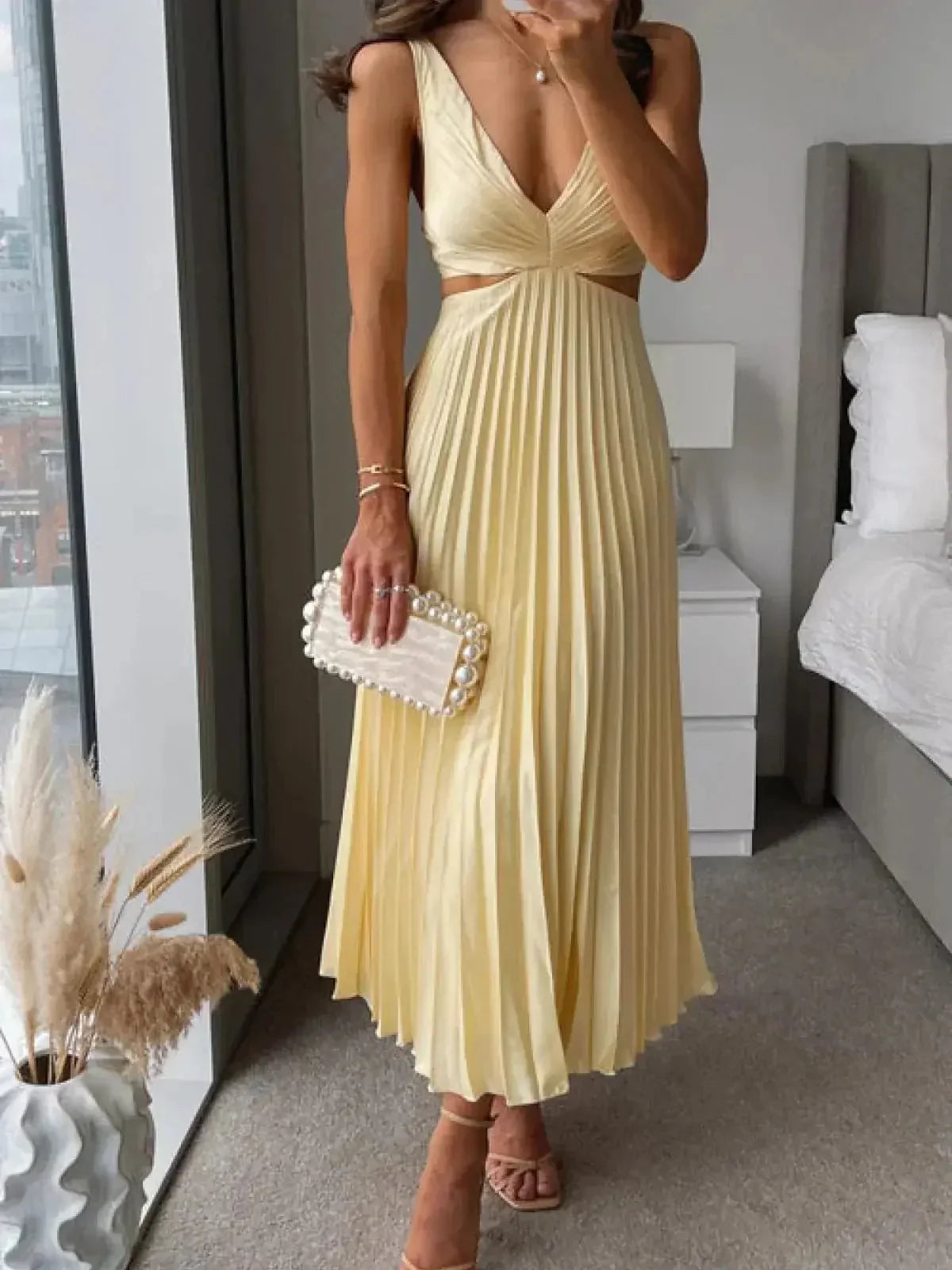 Valentina | Vestido midi con aberturas
