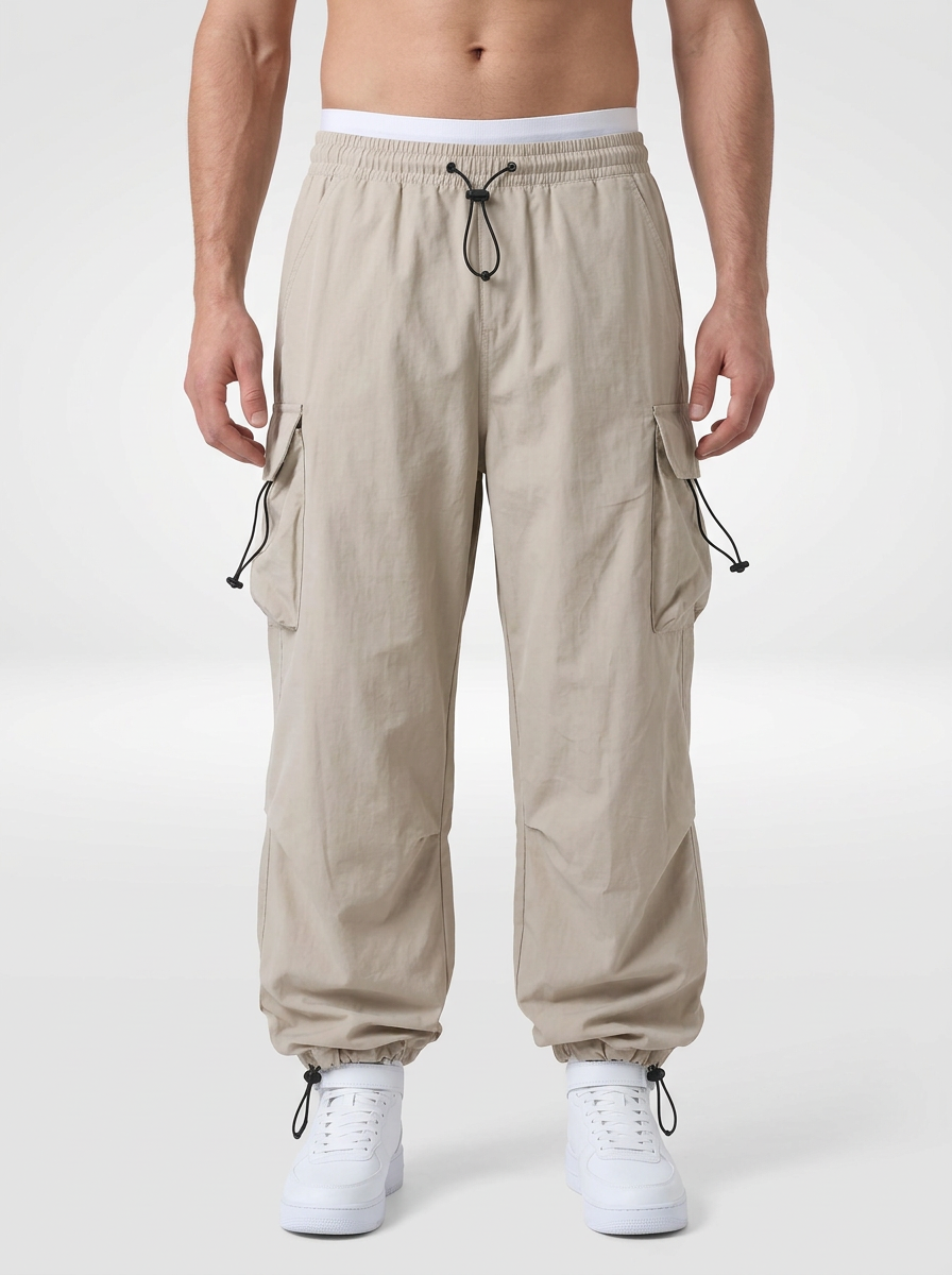 Men’s Oversized Drawstring Cargo Pants