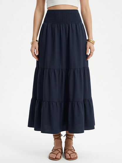 Floral A-Line Maxi Skirt