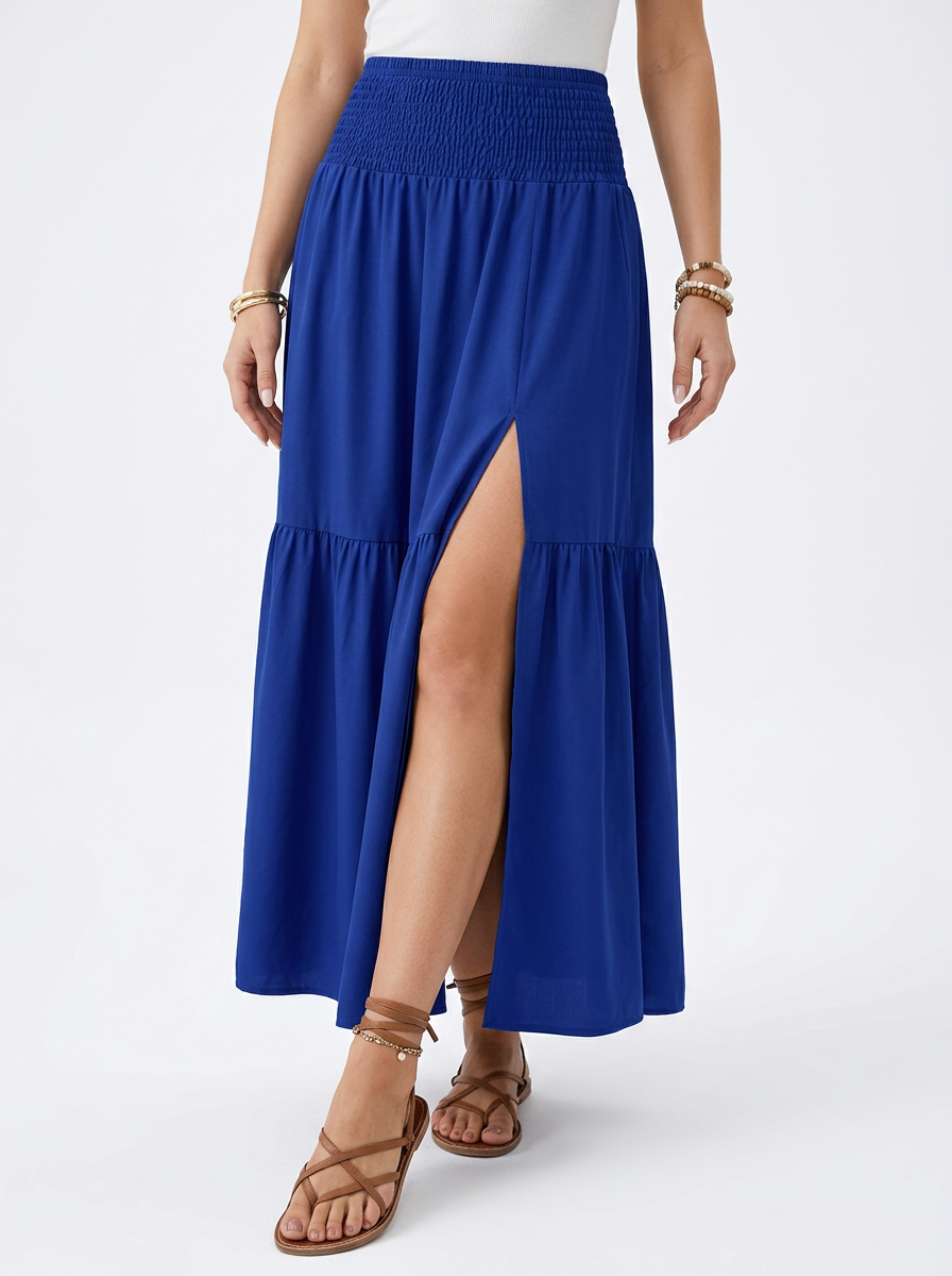 Floral A-Line Maxi Skirt