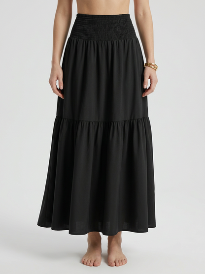 Floral A-Line Maxi Skirt