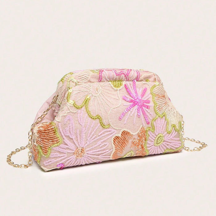 Wanda | Bolso de hombro bordado con lentejuelas