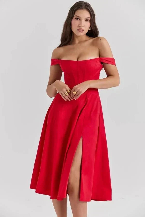 Coralie Off | Vestido midi