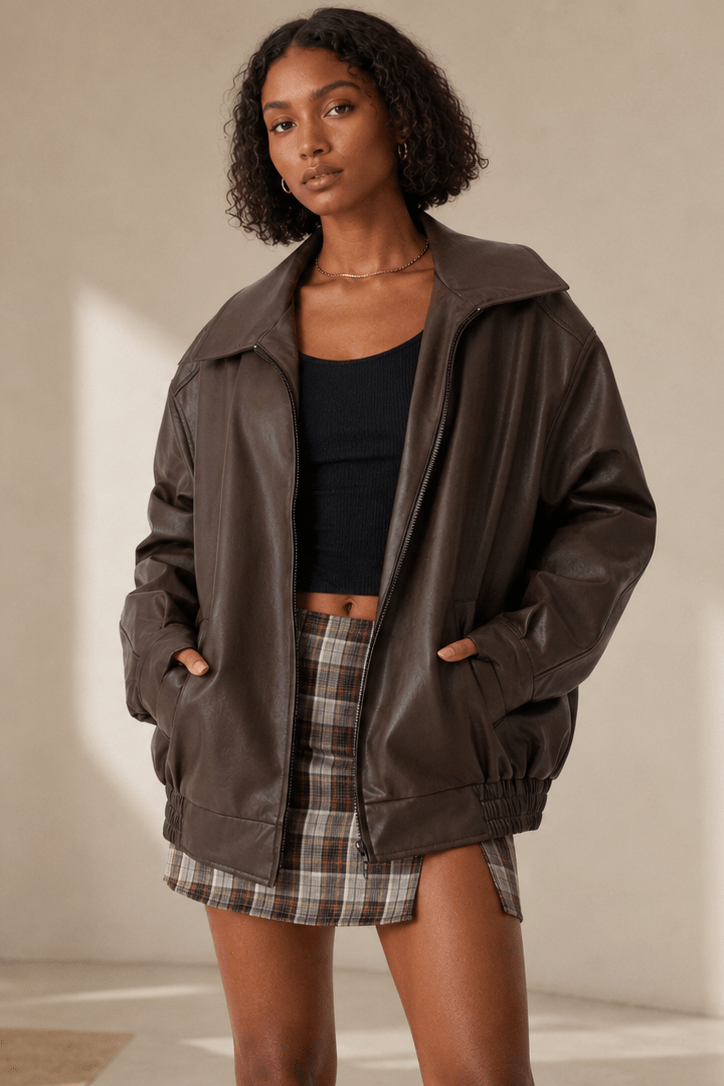 Chaqueta de piel para mujer
