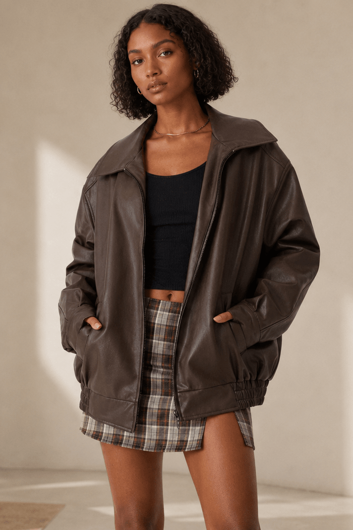 Chaqueta de piel para mujer