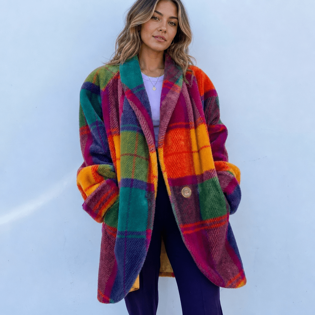 Cárdigans oversizes de invierno de lana para mujer