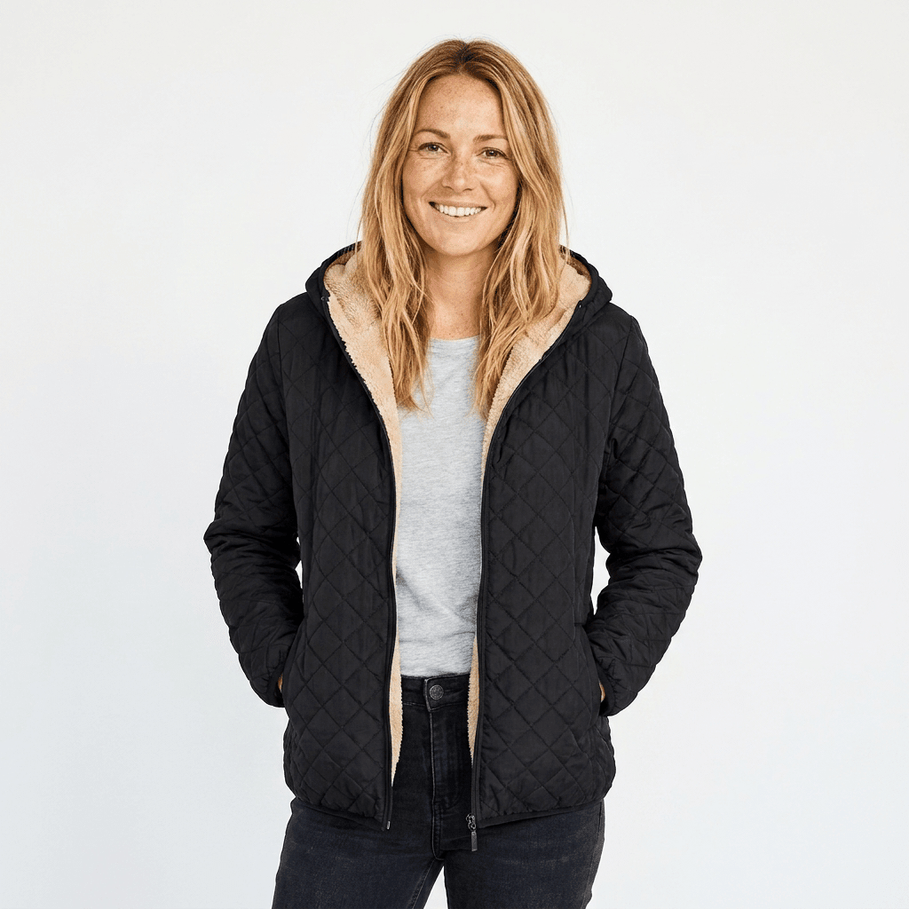 Sudadera acolchada ligera para mujer