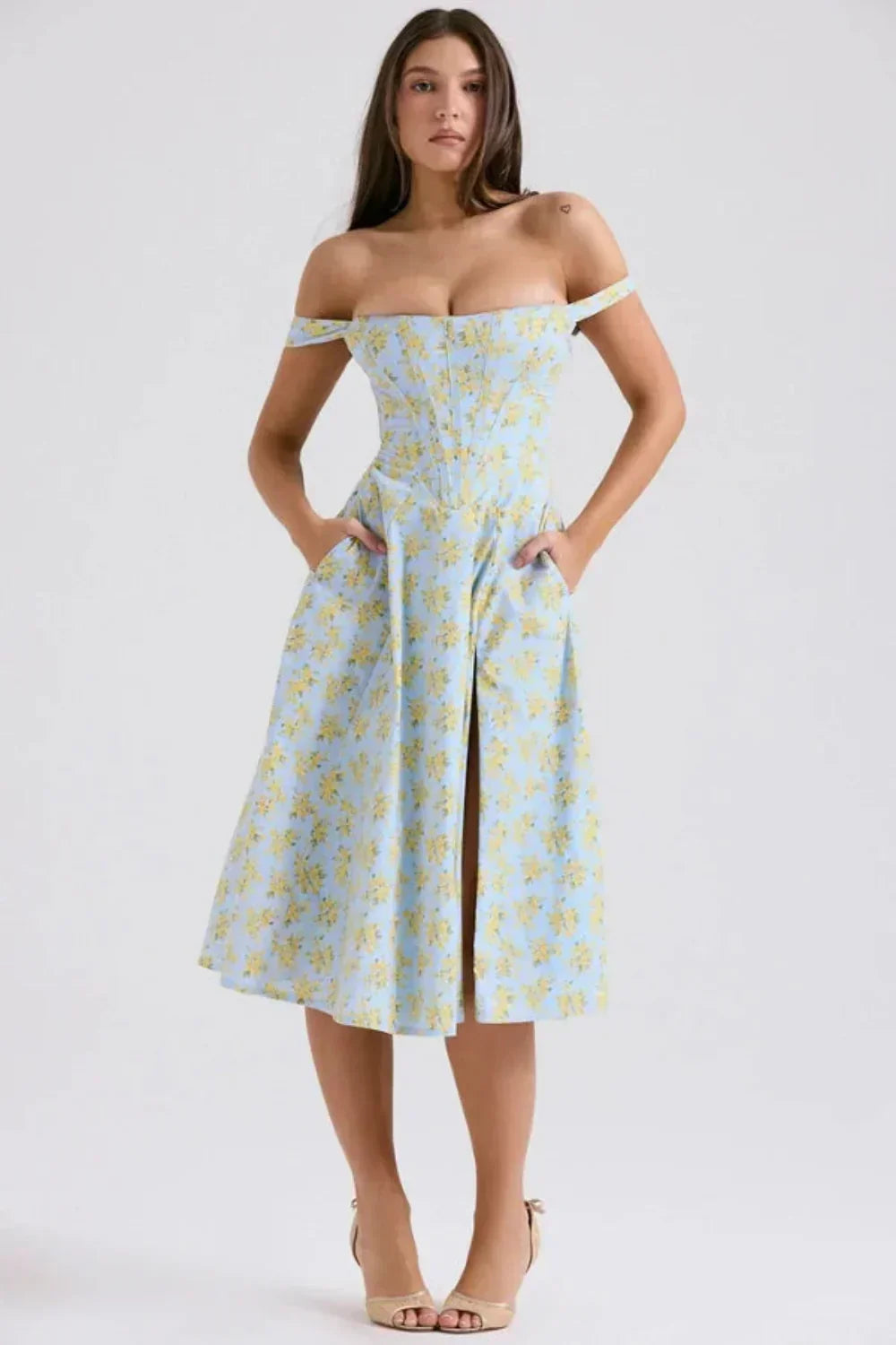 Imogen Off | Vestido midi