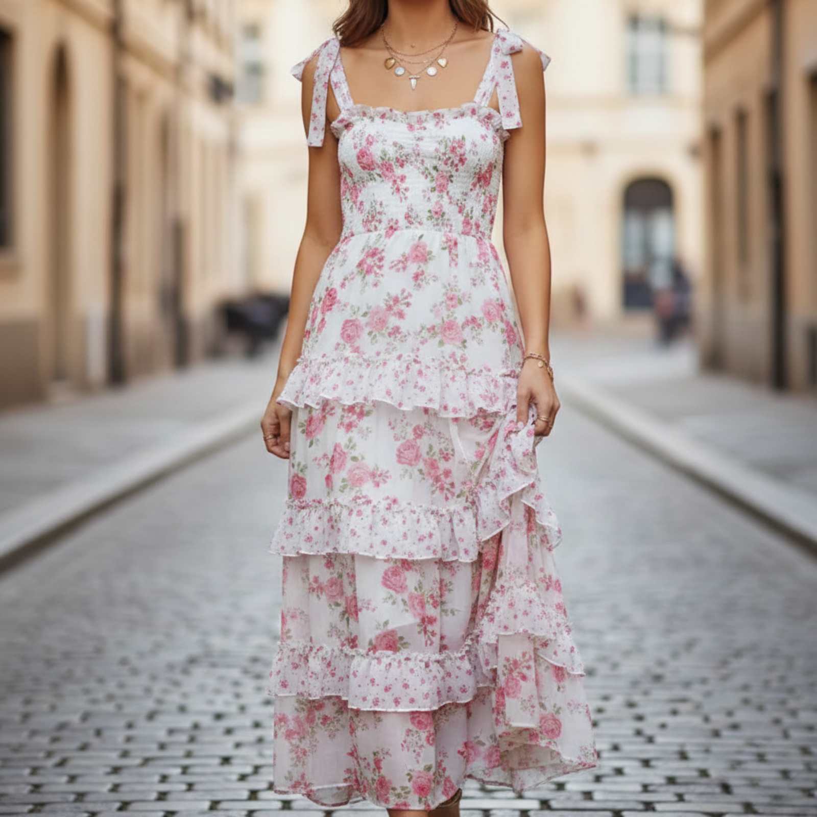 Fern Tiered | Vestido maxi